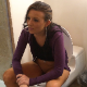 This is the first firm poop I have done in a while. It took some patience waiting for it to slide out in a few plops. You can see it between my legs. It was kind of stinky, too! Presented in 720P HD quality.